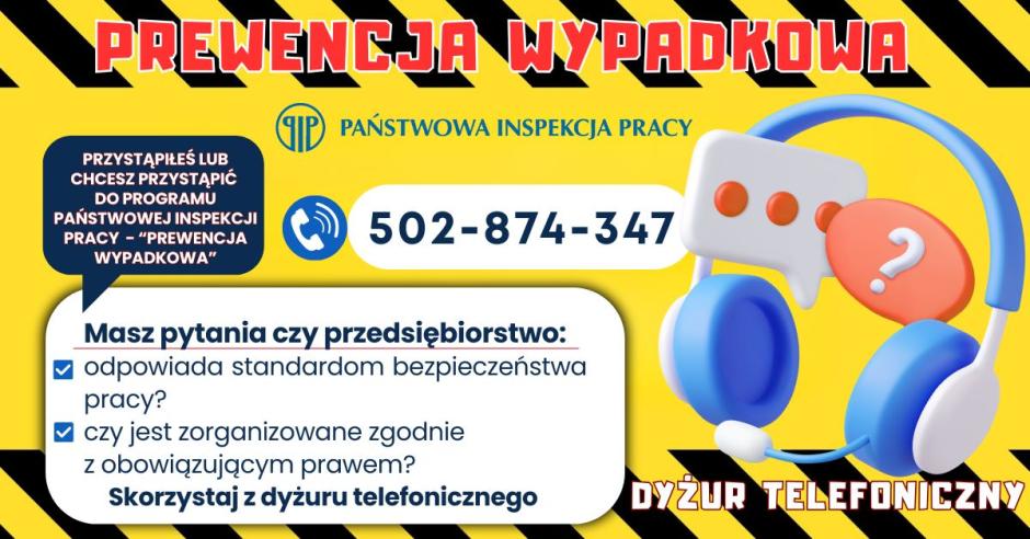 Dyżur telefoniczny  „Prewencja Wypadkowa”