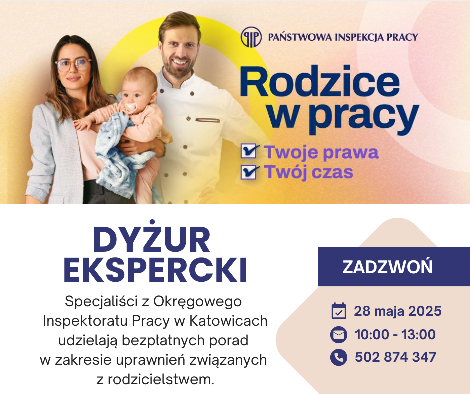 Dyżur telefoniczny w ramach kampanii informacyjnej „Rodzice w pracy”