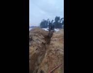 Widok miejsca wypadku