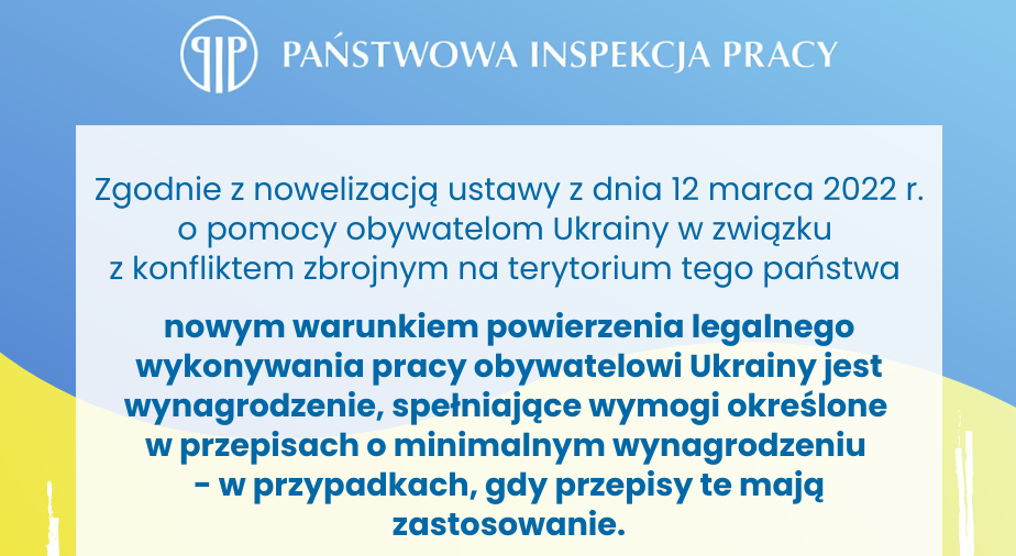 Informacja o nowelizacji ustawy o pomocy obywatelom Ukrainy