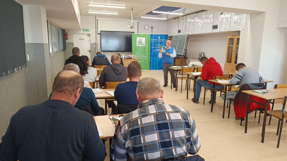 Szkolenie i konkurs o zasadach BHP dla rolników w Żarnowcu