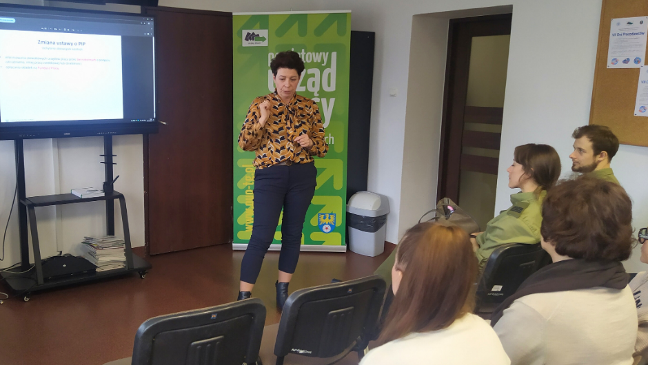 Udział przedstawicieli Okręgowego Inspektoratu Pracy w Katowicach w VII Dniu Otwartym Urzędu Pracy w Tarnowskich Górach