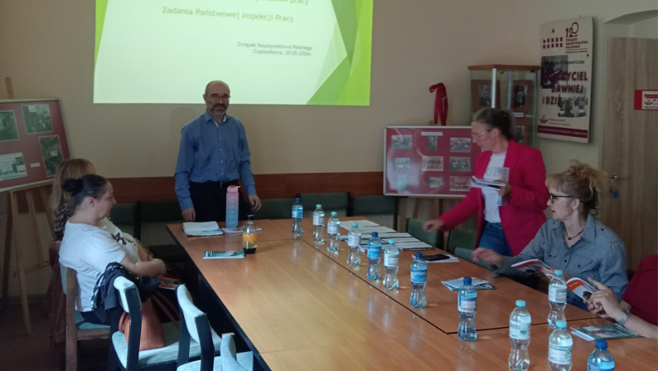 Szkolenie dla społecznych inspektorów pracy ZNP w Częstochowie