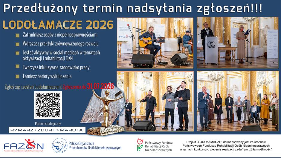 Trwa nabór zgłoszeń do XXI edycji Konkursu Lodołamacze 2026.
