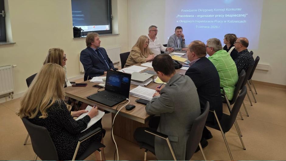 Rozpoczęcie prac Okręgowej Komisji Konkursu „Pracodawca – organizator pracy bezpiecznej” w Okręgowym Inspektoracie Pracy w Katowicach