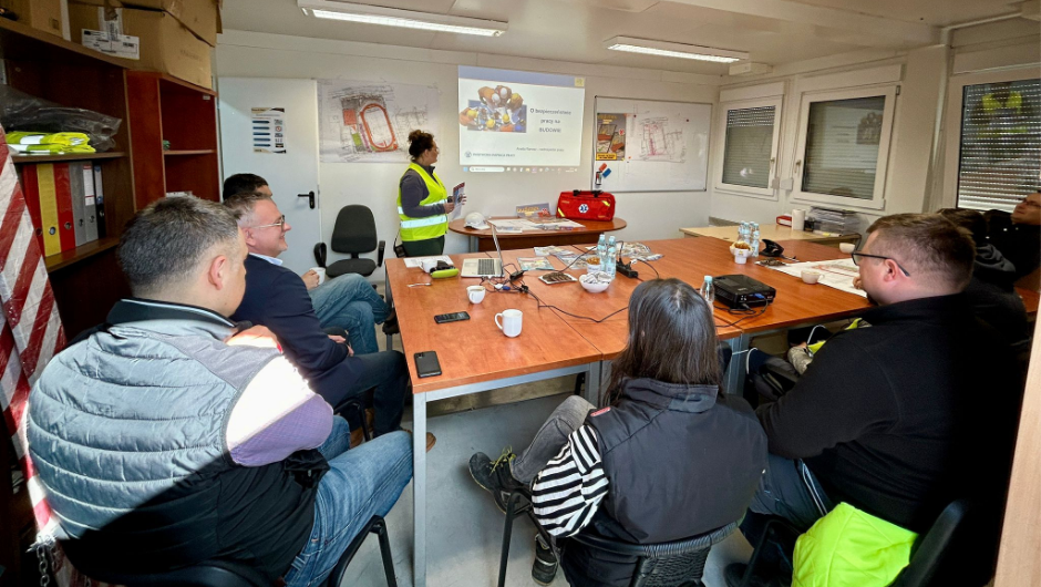 Szkolenie na budowie w Jaworznie