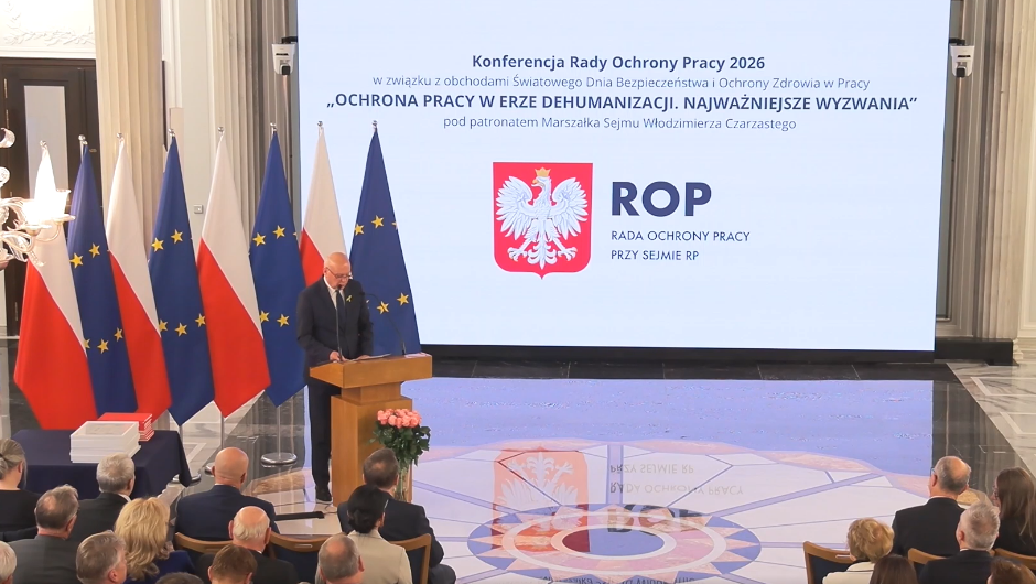 Okręgowy Inspektor Pracy w Katowicach na uroczystym posiedzeniu Rady Ochrony Pracy