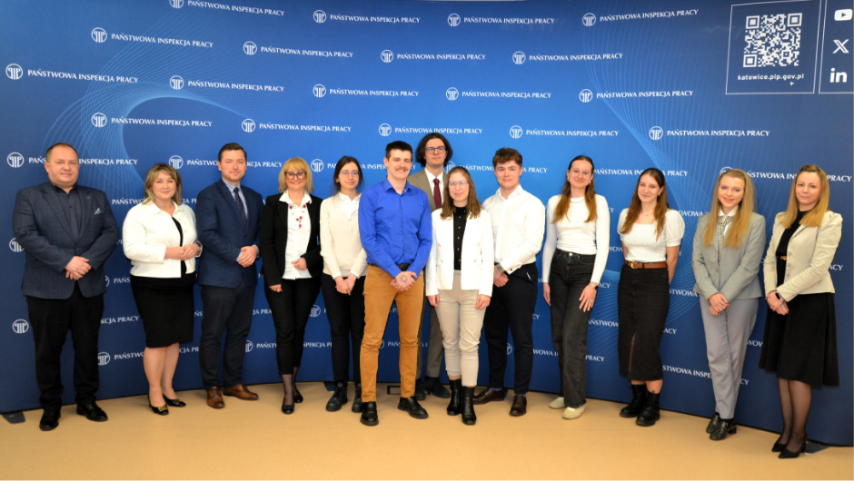 Wizyta studentów Uniwersytetu Śląskiego w Okręgowym Inspektoracie Pracy w Katowicach