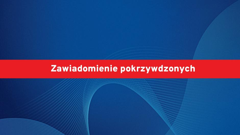 Zawiadomienie pokrzywdzonych