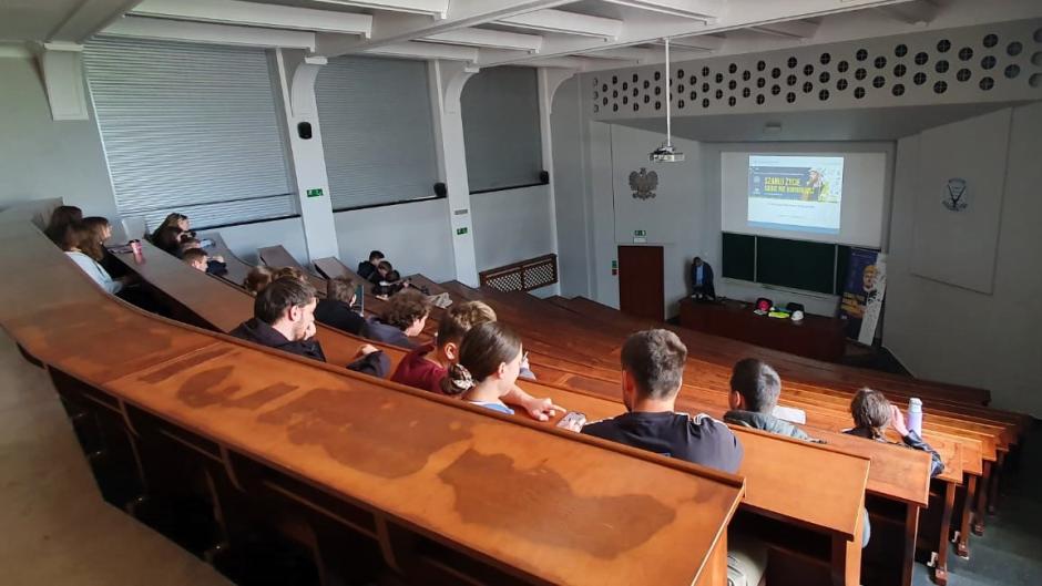 Spotkanie studentów Wydziału Budownictwa z nadinspektorem pracy OIP w Katowicach