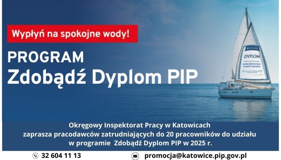 Program prewencyjny – „Zdobądź Dyplom PIP” - zaproszenie dla pracodawców