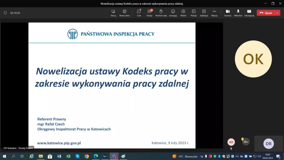 Szkolenie slajd z prezentacji